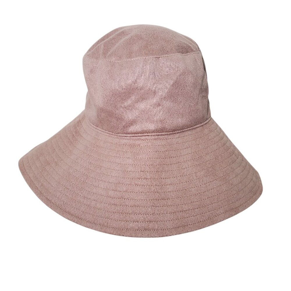 Wyeth Anthropologie Blush Pink Wide Brim Polyester Bucket Hat New